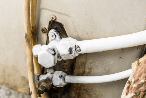 frosting on the compressor